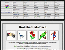 Tablet Screenshot of brokolinos-malbuch.de